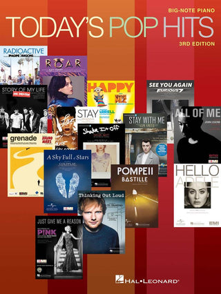 最新のポップス・ヒット曲集（大きい音符シリーズ）《輸入ピアノ楽譜》の画像