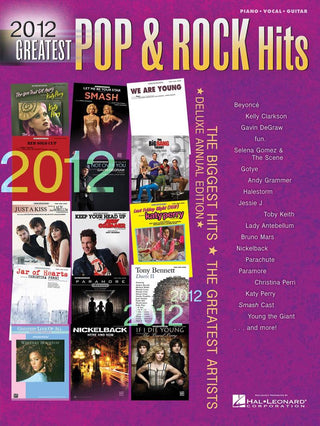 2012年ポップス＆ロックヒット曲集《輸入ピアノ楽譜》の画像