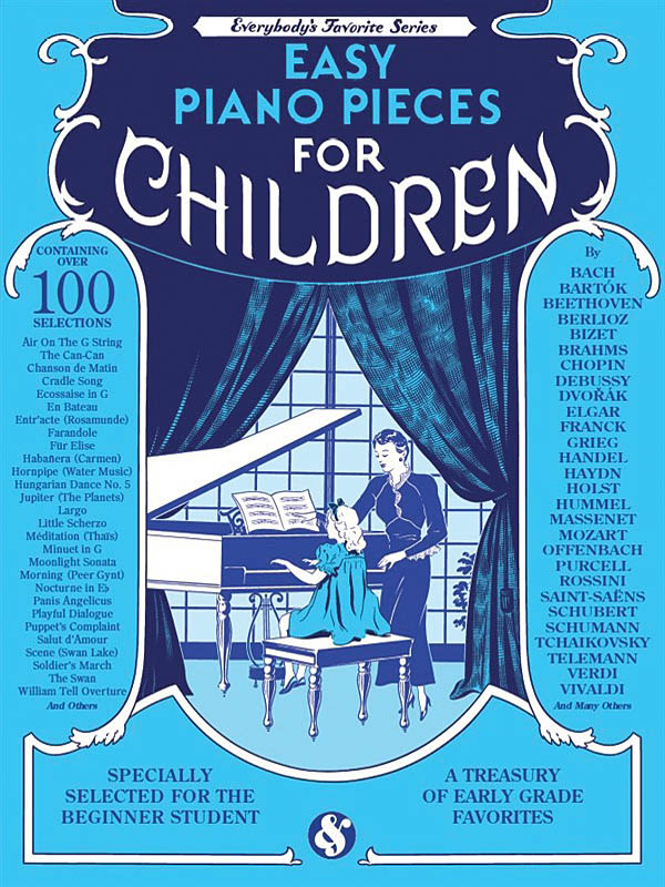 子供のための100の簡単な短いピアノ曲《輸入ピアノ楽譜》の画像