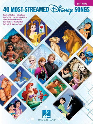 最も再生された40のディズニーソング(初級ピアノ)《輸入ピアノ楽譜》の画像