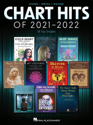 2021-2022ヒットチャート曲集（18曲収録）《輸入ピアノ楽譜》の画像