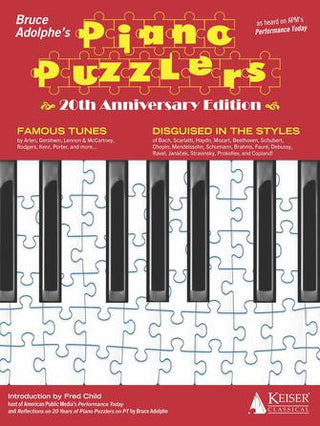 ブルース・アドルフのピアノ・パズラーズ（20周年記念エディション）《輸入ピアノ楽譜》の画像