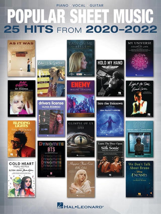 2020-2022年版 ポピュラー・ミュージック集（25曲収録）《輸入ピアノ楽譜》の画像