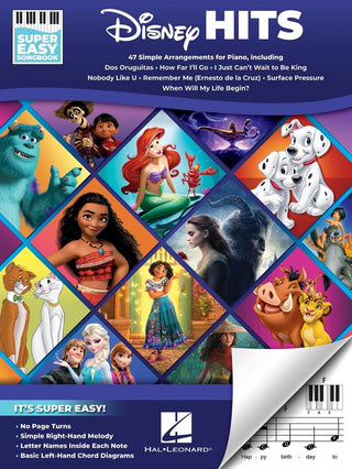 ディズニー・ヒッツ(超初級ピアノ)(47曲収録)《輸入ピアノ楽譜》の画像