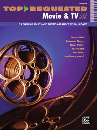 トップ・リクエスト・映画＆テレビ曲集(24曲収録)(初級ピアノ)《輸入ピアノ楽譜》の画像