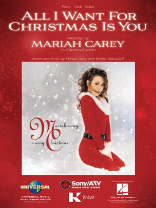 マライア・キャリー／恋人たちのクリスマス《輸入ピアノ楽譜》の画像