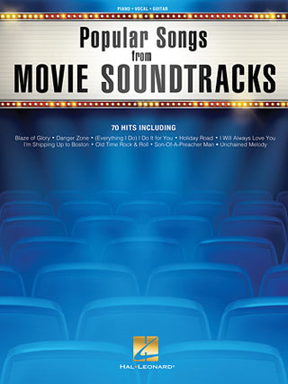 人気のある映画音楽曲集(70曲収録)《輸入ピアノ楽譜》の画像