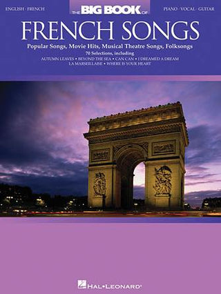 フランスのポップス・映画音楽・ミュージカル・フォークソング集(70曲収録)《輸入ピアノ楽譜》の画像