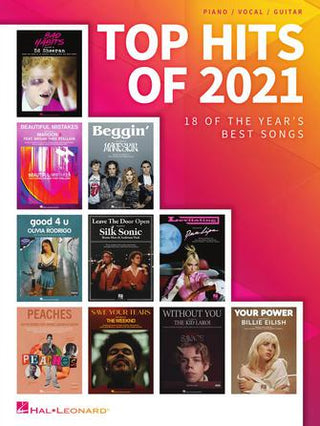2021年ヒット曲集(18曲収録)《輸入ピアノ楽譜》の画像