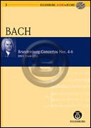 J.S.バッハ／ブランデンブルク協奏曲 第4 6番 BWV 1049/1050/1051（CD付）(オイレンブルク版)《輸入オーケストラ・スタディスコア》の画像