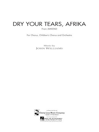 アフリカよ、涙を拭いて（映画「アミスタッド」より）【ジョン・ウィリアムズ・オリジナル版/デラックススコア】 オーケストラスコアの画像