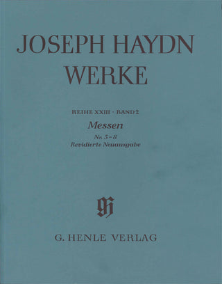 ハイドン／全集 第23シリーズ 第1巻c ミサ曲 第5 8番 校訂報告書付
