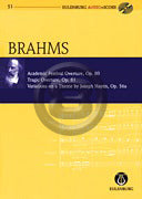 ブラームス／大学祝典序曲 op.80、悲劇的序曲 op.81、ハイドンの主題による変奏曲 op.56a（CD付）(オイレンブルク版)《輸入オーケストラ・スタディスコア》の画像