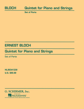 E.ブロッホ／5重奏曲《輸入弦楽アンサンブル楽譜》の画像