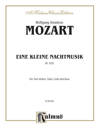 モーツァルト／アイネ・クライネ・ナハトムジーク K.525《輸入弦楽五重奏楽譜》
