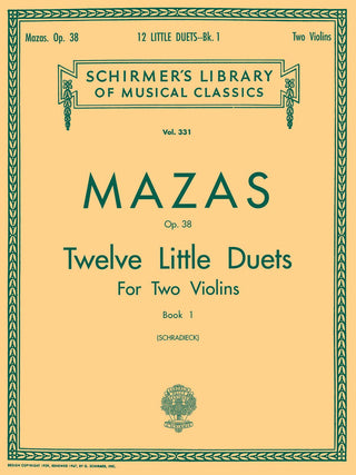 J.マザ／ヴァイオリンデュオのための12つ小品 op.36 第1巻《輸入弦楽アンサンブル楽譜》の画像