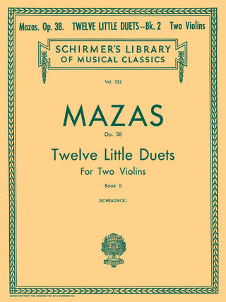 J.マザ／ヴァイオリンデュオのための12の小品 op.36 第2巻《輸入弦楽アンサンブル楽譜》の画像