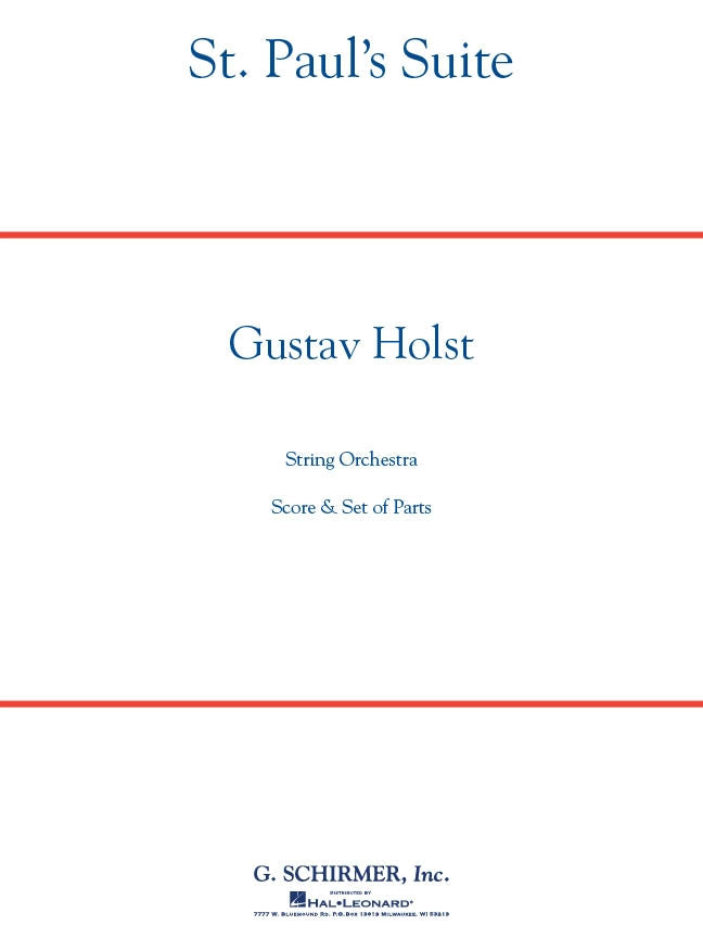 《オーケストラ楽譜》セント・ポール組曲(St.Paul Suite) ホルスト(Holst)【輸入】の画像