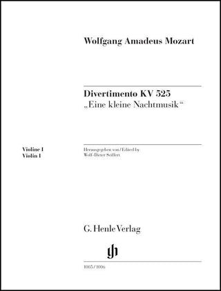 モーツァルト／アイネ・クライネ・ナハトムジーク K.525(パート譜・ヴァイオリン1)(原典版/ヘンレ社)《輸入弦楽四重奏楽譜》の画像