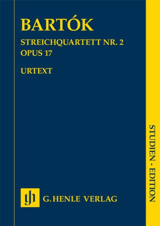 バルトーク／弦楽四重奏曲 第2番 作品17(ポケット・スコア)(原典版/ヘンレ社)《輸入弦楽四重奏楽譜》の画像