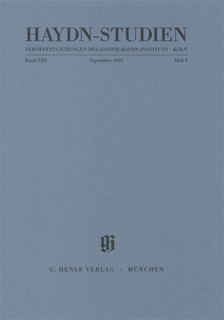 ハイドン／ハイドン研究 2003年9月号（ヘンレ社）