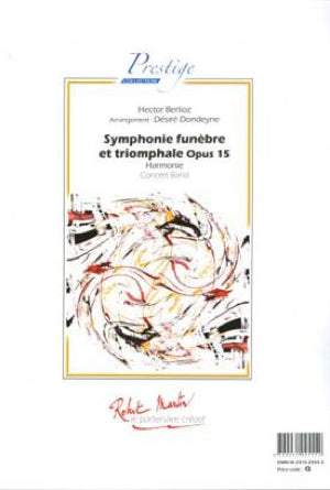 《吹奏楽譜》葬送と勝利の大交響曲(Symphonie Funebre et Triomphale) ベルリオーズ(Berlioz)【輸入】の画像
