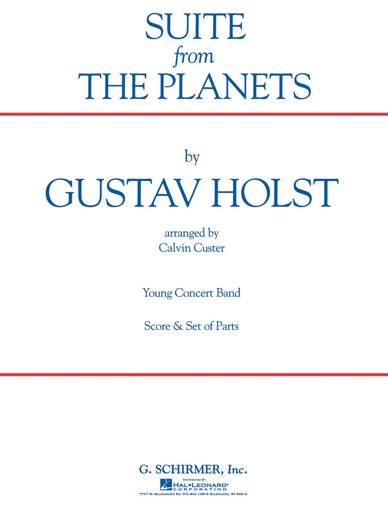 《吹奏楽譜》組曲「惑星」  より(火星，木星，金星)(Suite from the Planets) ホルスト(Holst)【輸入】の画像