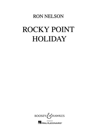 ロッキー・ポイント・ホリデー (ネルソン) 吹奏楽譜の画像