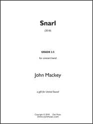 スナール(Snarl) ジョン・マッキー(マッキー) 吹奏楽譜の画像