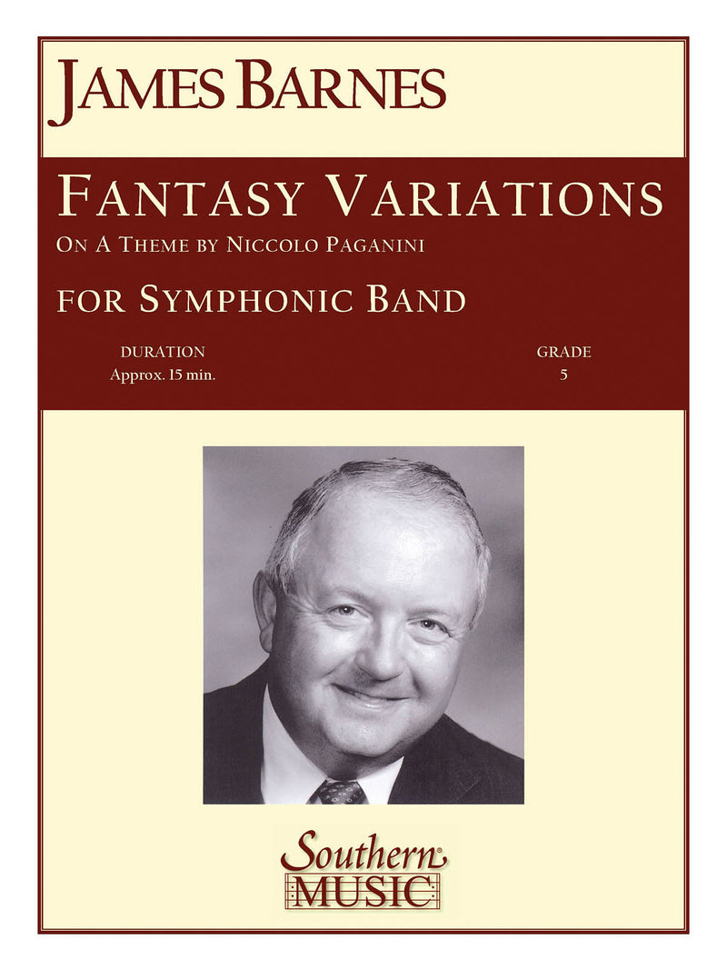 《吹奏楽譜》パガニーニの主題による幻想変奏曲(Fantasy Variations) バーンズ(Barnes)【輸入】の画像