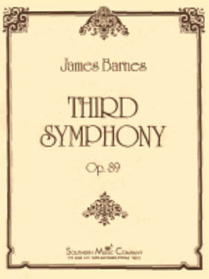 《吹奏楽譜》交響曲第3番(オンデマンド出版)(Third Symphony) バーンズ(Barnes)【輸入】の画像