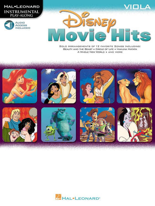 「ディズニー・ムービー・ヒッツ」ソロ・シリーズ（Viola，音源ダウンロード版）《輸入ヴィオラ楽譜》の画像