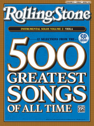 ローリングストーン誌が選ぶ「歴代最高の500曲」から12曲，vol.2【ヴィオラ編】(インストゥルメンタル・プレイ・アロング・シリーズ、CD付)の画像