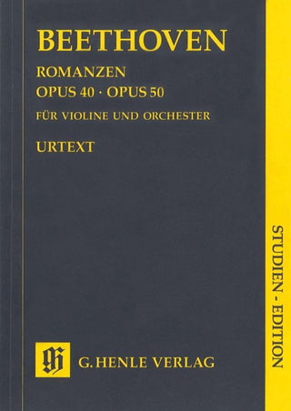 ベートーヴェン／ヴァイオリンのためのロマンス ト長調 op. 40・ヘ長調 op. 50（原典版/ヘンレ社）《輸入ヴァイオリン楽譜》