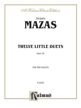 マザス／12の小二重奏曲 op.38《輸入ヴァイオリン楽譜》