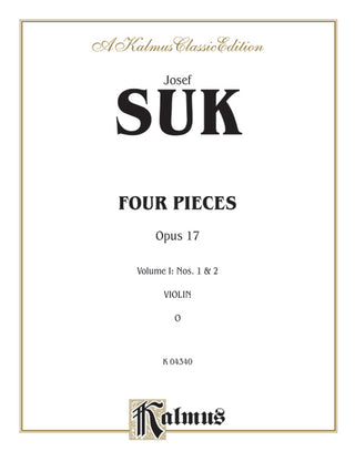 スーク／4つの小品 第1集 op.17 第1番・第2番《輸入ヴァイオリン楽譜》