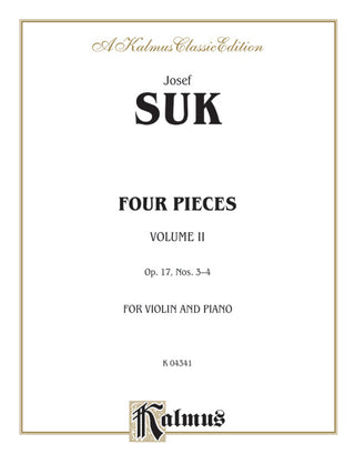 スーク／4つの小品 第2集 op.17《輸入ヴァイオリン楽譜》