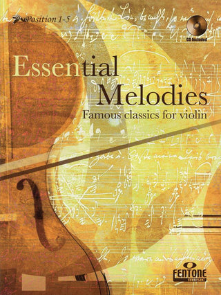 エッセンシャル・メロディーズ(Albeniz，Mendelssohn，他全12曲，CD付）《輸入ヴァイオリン楽譜》の画像