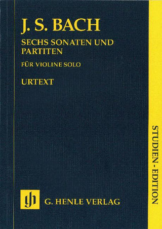 J.S.バッハ／ソナタとパルティータ BWV 1001-1006（スコア） (原典版/ヘンレ社)《輸入ヴァイオリン楽譜》の画像