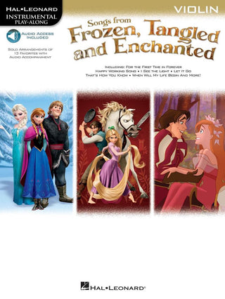 「アナと雪の女王・塔の上のラプンツェル・魔法にかけられて」より・ヴァイオリンソロ編(インストゥルメンタル・プレイ・アロング・シリーズ)【オーディオ・オンライン・アクセスコード付】《輸入ヴァイオリン楽譜》の画像