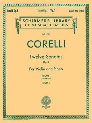 A.コレッリ／12のソナタ op.5 第1巻《輸入ヴァイオリン楽譜》の画像
