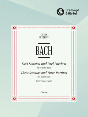 J.S.バッハ／3つの無伴奏ソナタ&パルティータ集 BWV 1001-1006※出版社都合により、納期にお時間をいただく場合がございますの画像