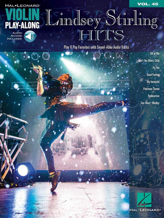 リンジー・スターリング／｢ヒットミュージック編｣ヴァイオリン・プレイ-アロングvol.45(スター・ウォーズ他全12曲収録)(ヴァイオリンソロ)(Audio Online)《輸入ヴァイオリン楽譜》の画像