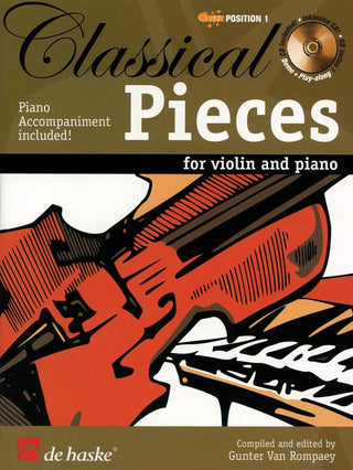クラシカル・ピース(Tchaikovsky，Elgar，他全34曲，CD付）《輸入ヴァイオリン楽譜》の画像