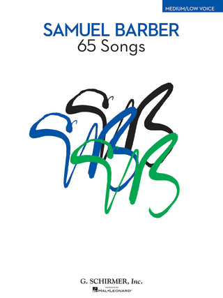 バーバー／65の歌曲集(中低声用)《輸入声楽，合唱譜》の画像