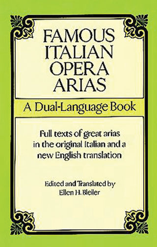 有名なイタリアオペラのアリア集(二か国語対応)【ドーヴァー出版】《輸入ヴォーカルスコア》