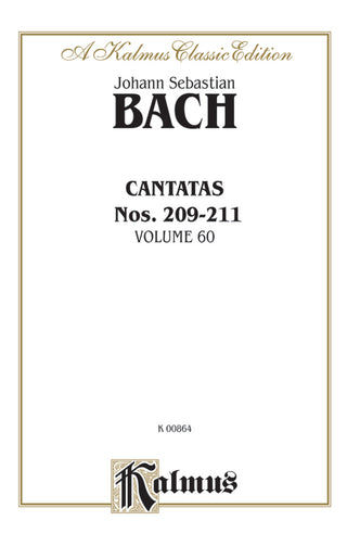 バッハ／カンタータ 第209番・第210番・第210a番・第211番：ボーカル・ミニチュアスコア《輸入合唱スコア》