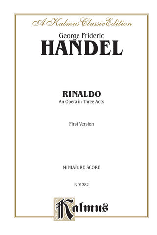 ヘンデル／歌劇「リナルド」(1711)（全3幕・第1稿）：ヴォーカル・ミニチュアスコア《輸入声楽楽譜》
