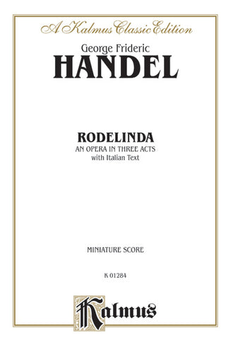 ヘンデル／歌劇「ロデリンダ」(1725)（全3幕）：ヴォーカル・ミニチュアスコア《輸入声楽楽譜》