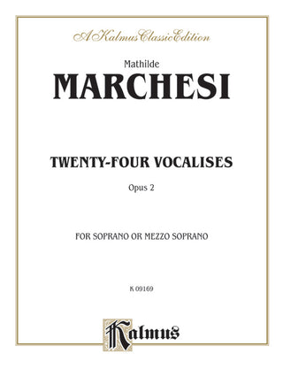 マルケージ／24のヴォカリーズ op. 2《輸入声楽楽譜》